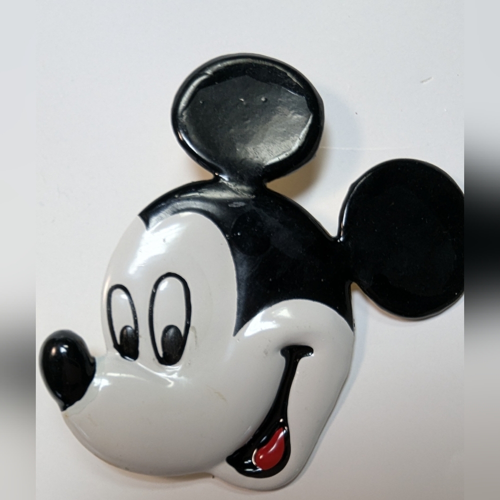Wendy Gell Disney large enamel Mickey Mouse head.